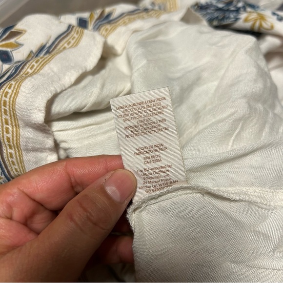 NEW Free People boho moonlight drive mini dress floral ivory combo size L - Picture 14 of 15